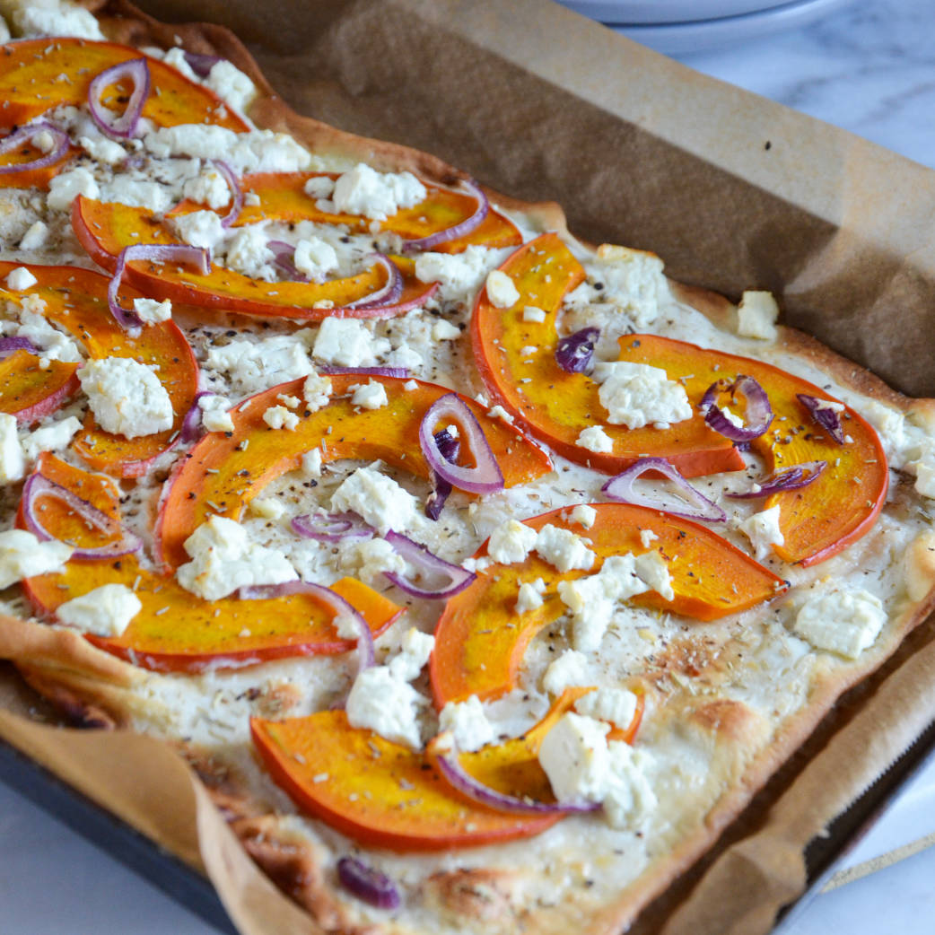 Kürbisflammkuchen