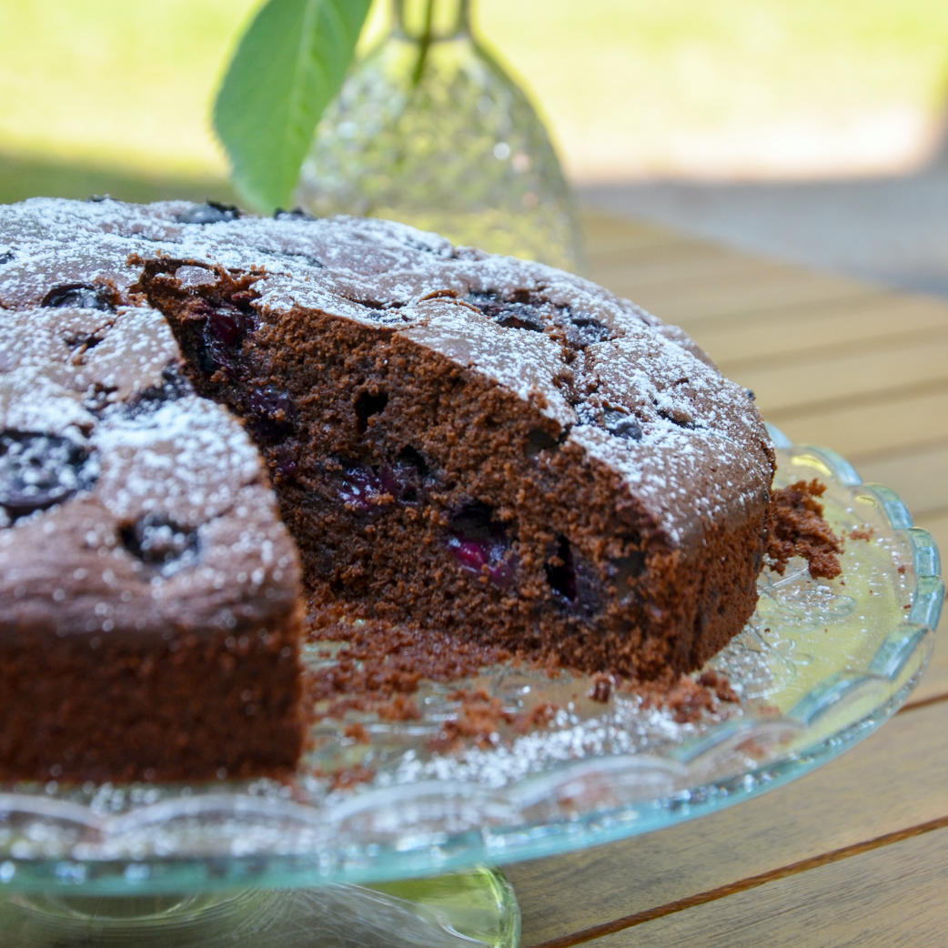 Schoko-Blaubeer-Kuchen